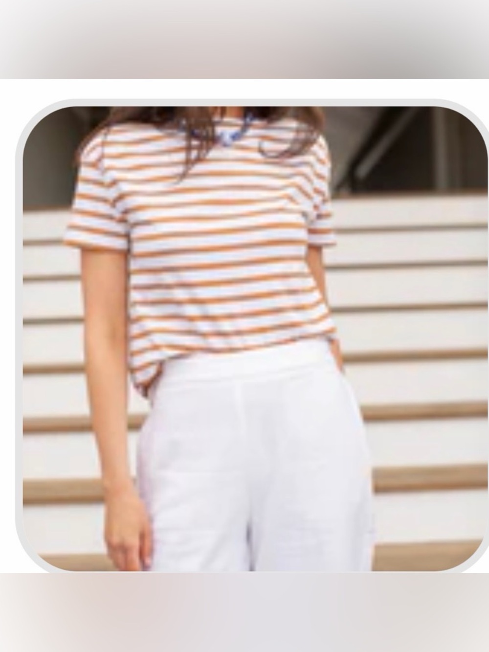 MAREA by Liz Joy Short Sleeve Mariner - White/Cashew